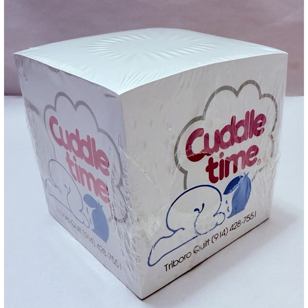 Cuddle Time Baby Lovey Vintage Memo Pad Rare NEW NOS Sealed Deadstock Retro